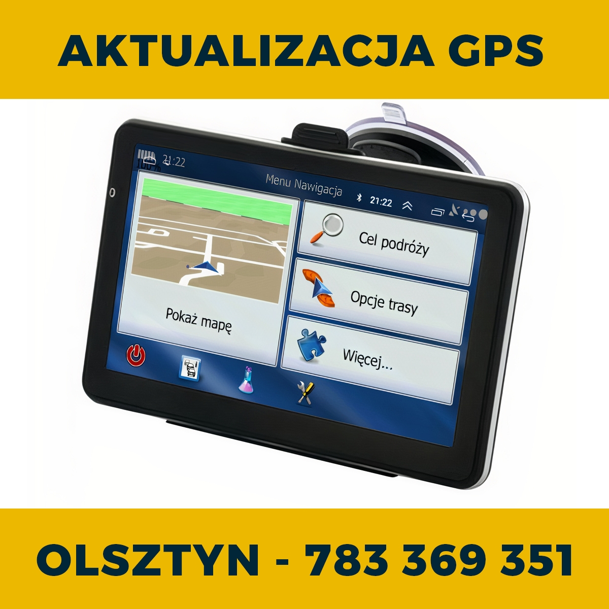 Serwis i aktualizacja nawigacji GPS w Olsztynie | Wgrywanie map TIR